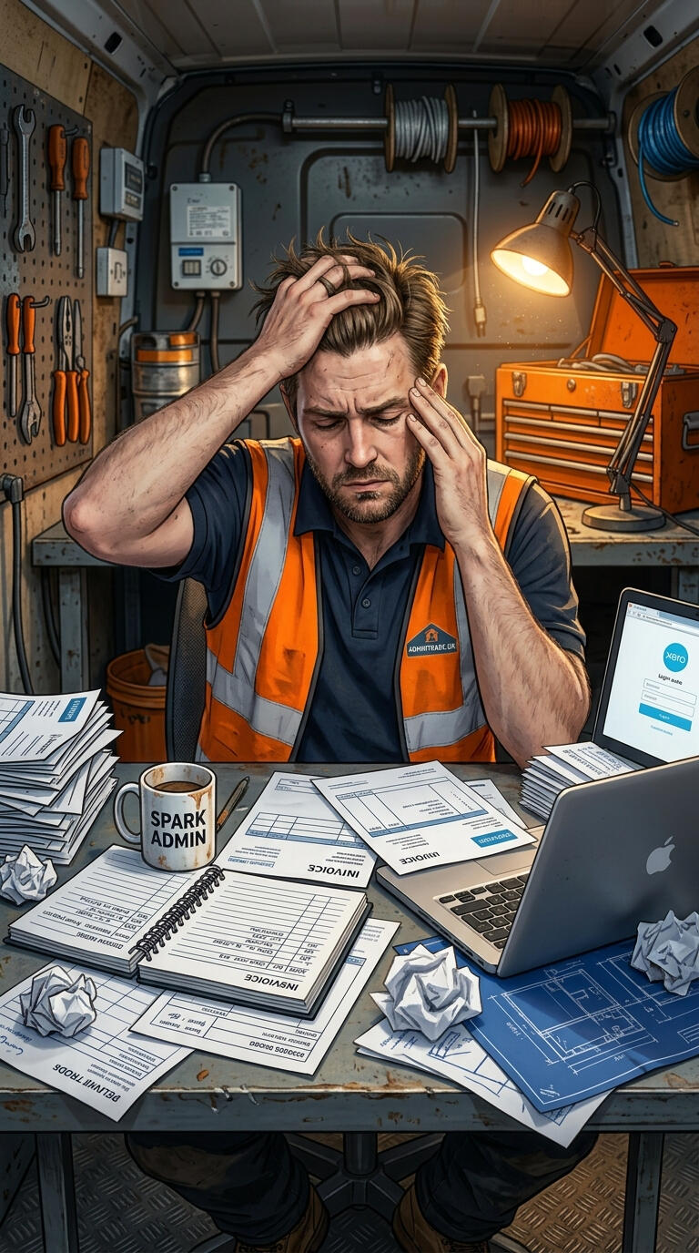 UK virtual assistant services for trades handling electrician quotes and invoices